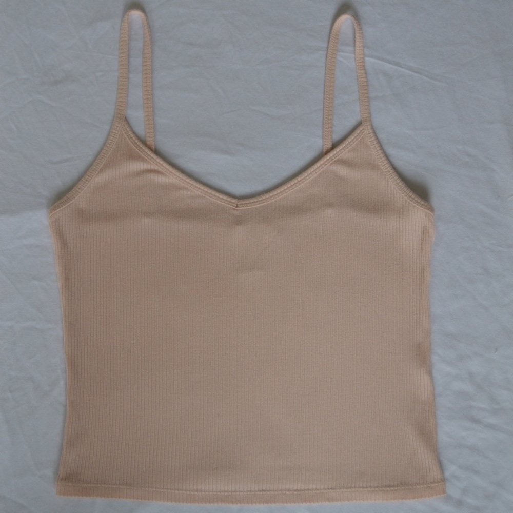 Forever 21 Light Pink Cropped Tank Top